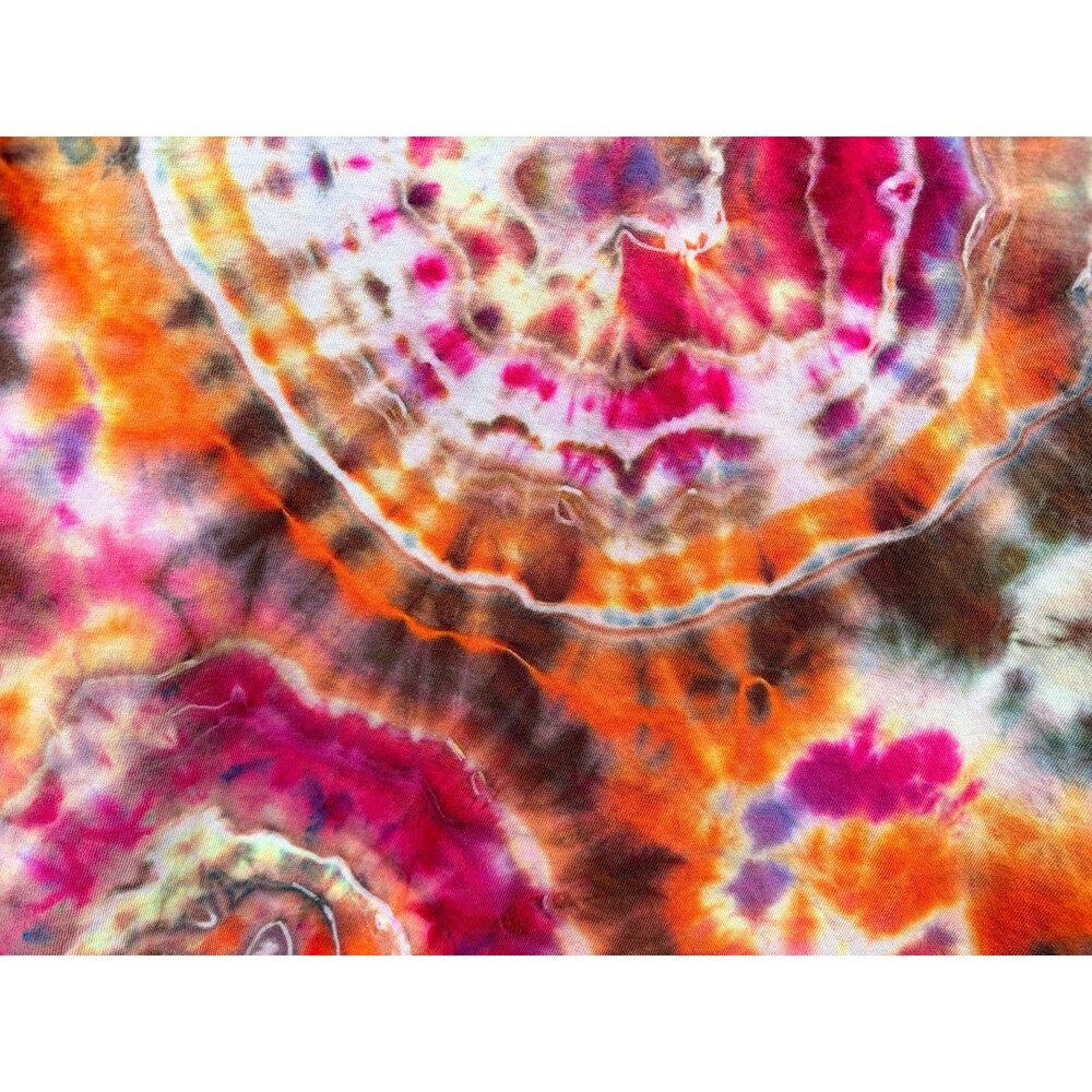 Ice dyed Geode tie dye t-shirt handmade organic cotton XXL - in stock - Picture 4 of 7